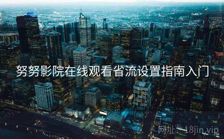 努努影院在线观看省流设置指南入门 努努影院在线观看省流设置指南入门
