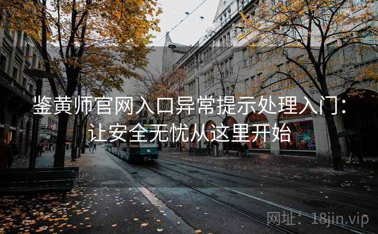 鉴黄师官网入口异常提示处理入门：让安全无忧从这里开始