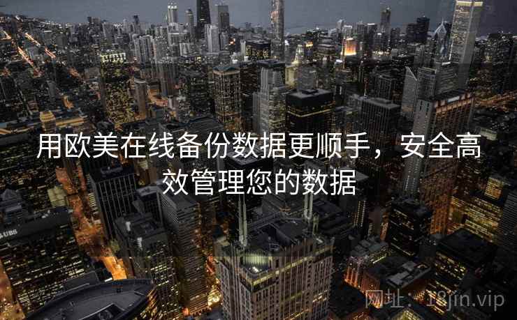 用欧美在线备份数据更顺手,安全高效管理您的数据 用欧美在线备份数据更顺手,安全高效管理您的数据